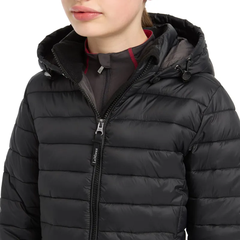 LeMieux Young Rider Milly Junior Puffer Jacket - Black-6