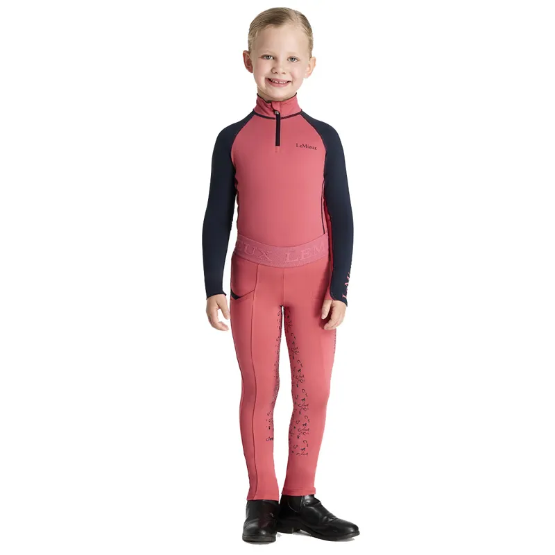 LeMieux Mini Junior Base Layer - Cranberry-6