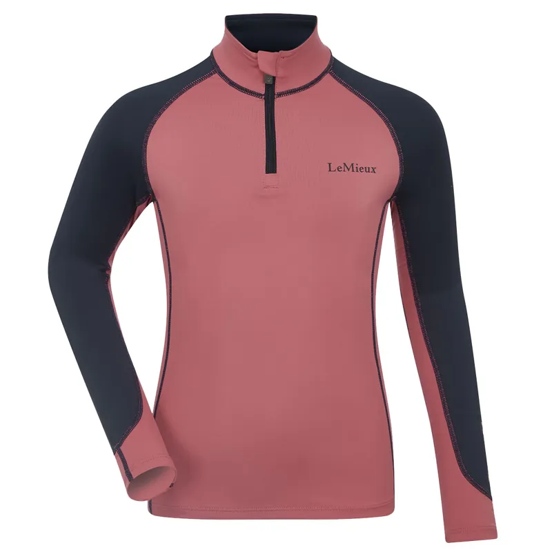 LeMieux Mini Junior Base Layer - Cranberry-2
