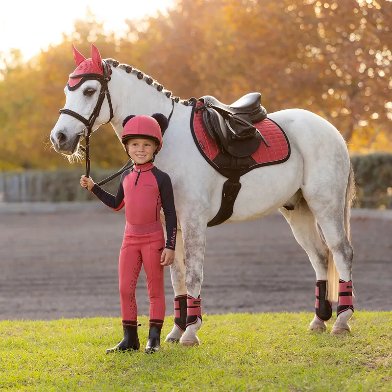 LeMieux Mini Junior Base Layer - Cranberry-1