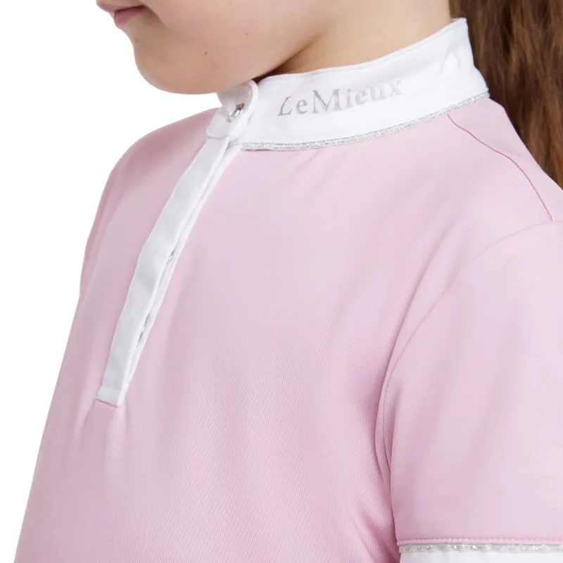 LeMieux Mini Bella Junior Girls Show Shirt - Blossom-3