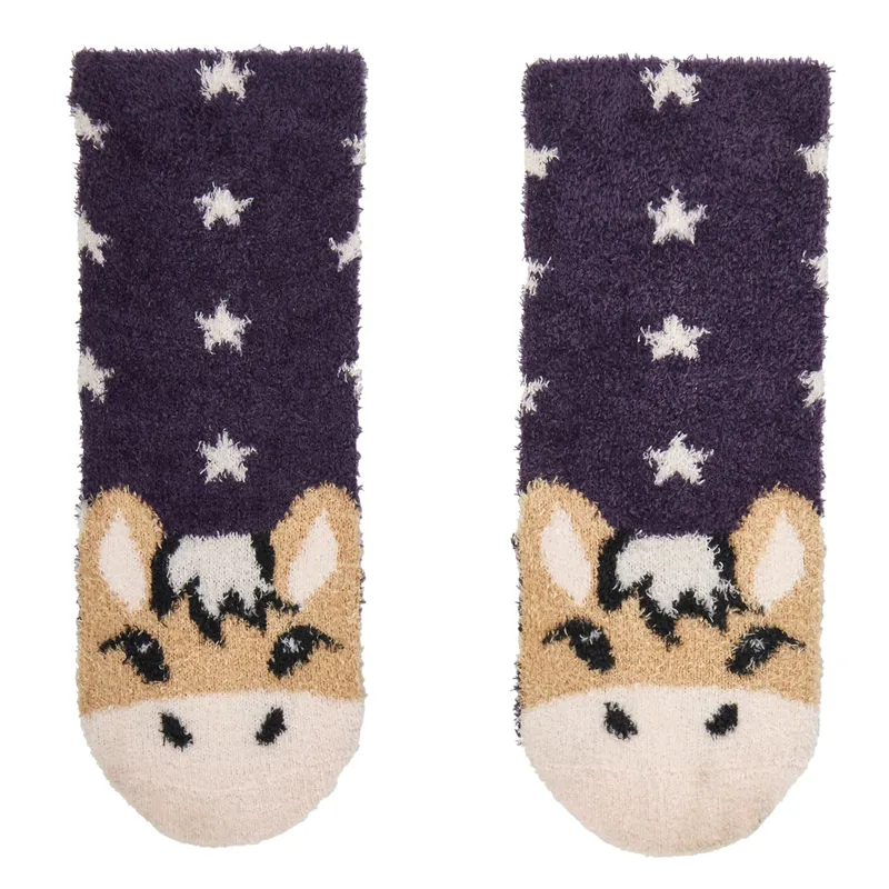 LeMieux Mini Fluffy Character Junior Socks - Fjord-2