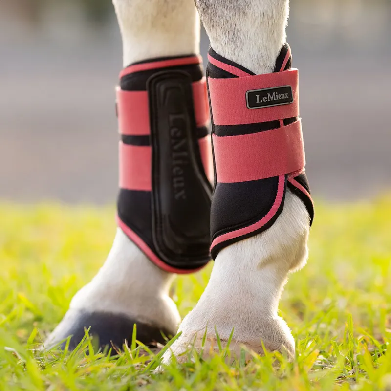 LeMieux Mini Grafter Brushing Boots - Cranberry