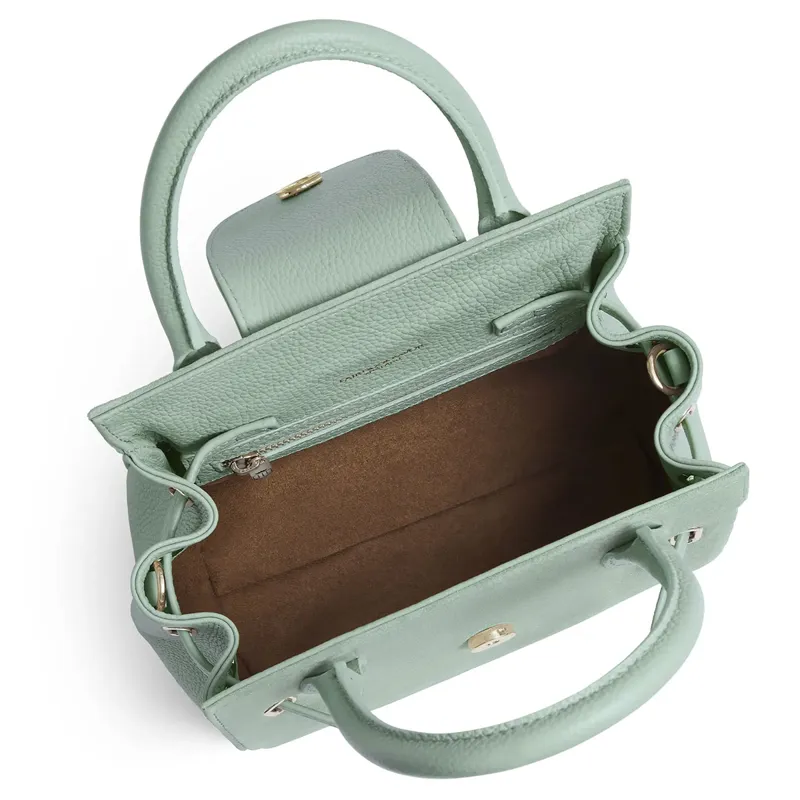Fairfax and Favor Mini Windsor Handbag - Mint Suede-3