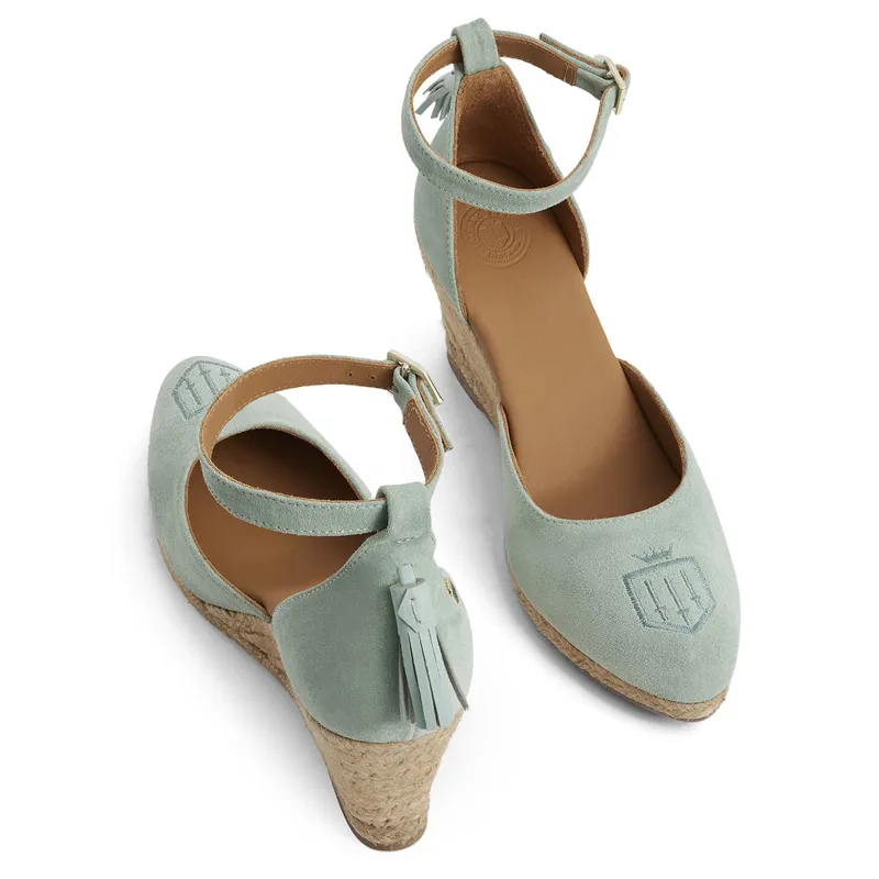 Fairfax and Favor Monaco Espadrille Wedges - Mint-3