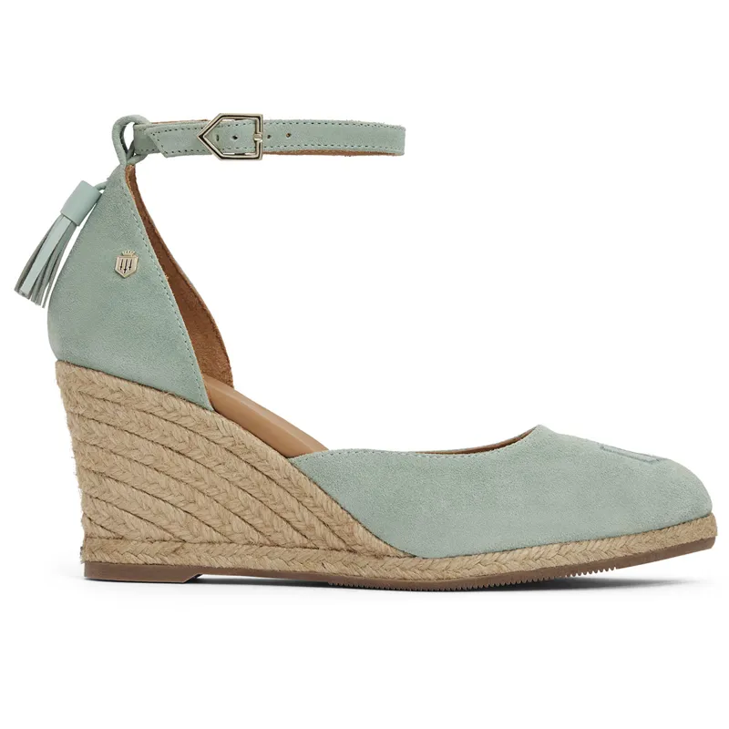 Fairfax and Favor Monaco Espadrille Wedges - Mint-2