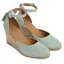 Fairfax and Favor Monaco Espadrille Wedges - Mint