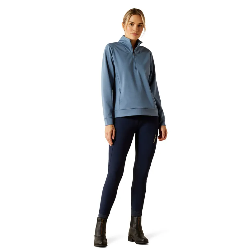 Ariat Montadale 1/2 Zip Womens Pullover - China Blue-1