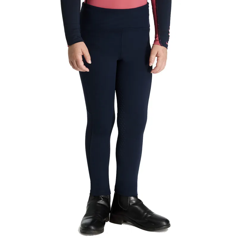 LeMieux Mini Nora Brushes Pull On Junior Riding Tights - Navy