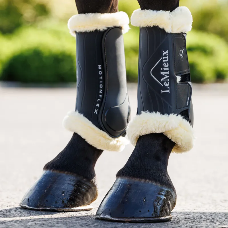 LeMieux Motionflex Dressage Boots with Fleece - Black-4