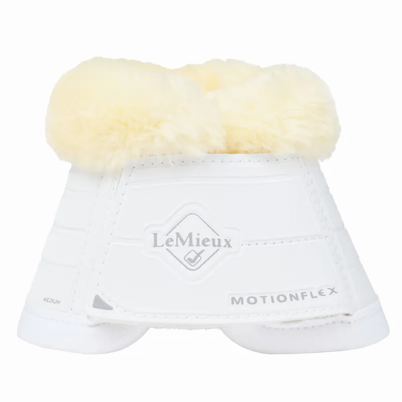 LeMieux Motionflex Overreach Boots with Fleece - White-1