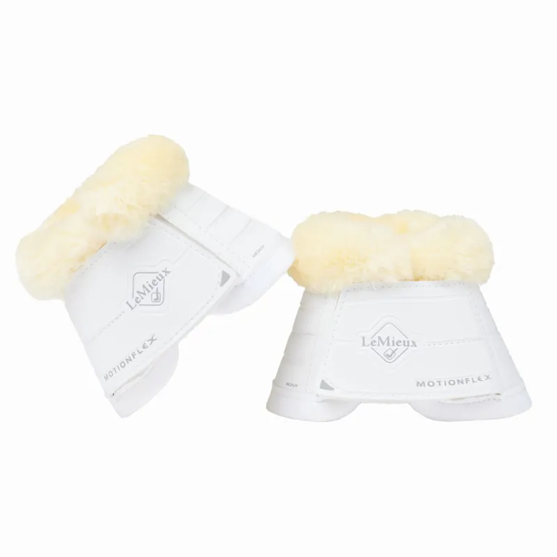 LeMieux Motionflex Overreach Boots with Fleece - White