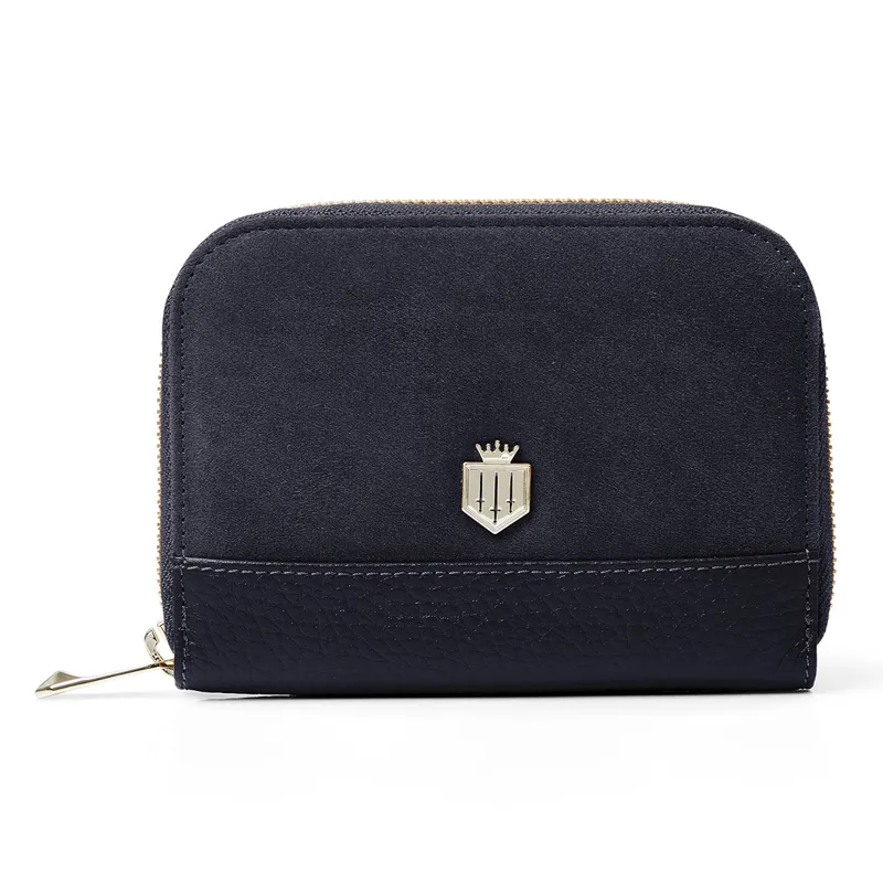 Fairfax and Favor Mini Salisbury Purse - Navy Suede
