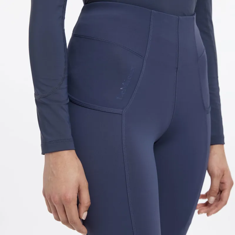 LeMieux Naomi Full Grip Pull On Riding Tights - Dusk-5