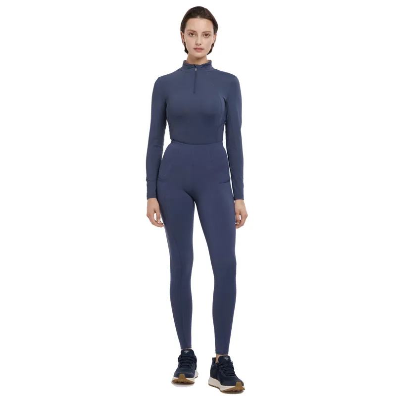 LeMieux Naomi Full Grip Pull On Riding Tights - Dusk-4