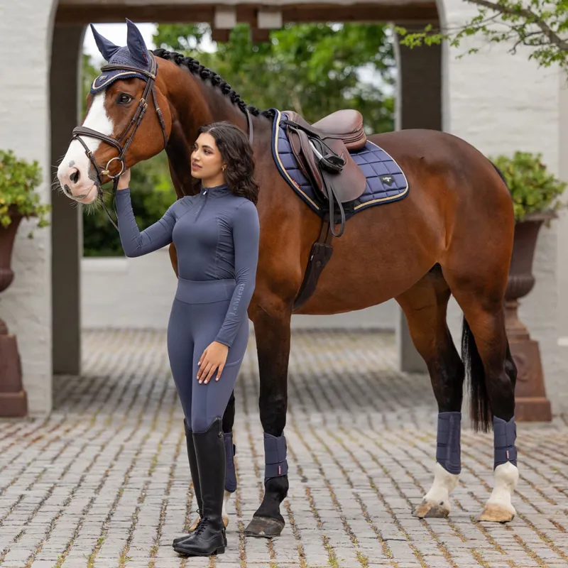 LeMieux Naomi Full Grip Pull On Riding Tights - Dusk-3