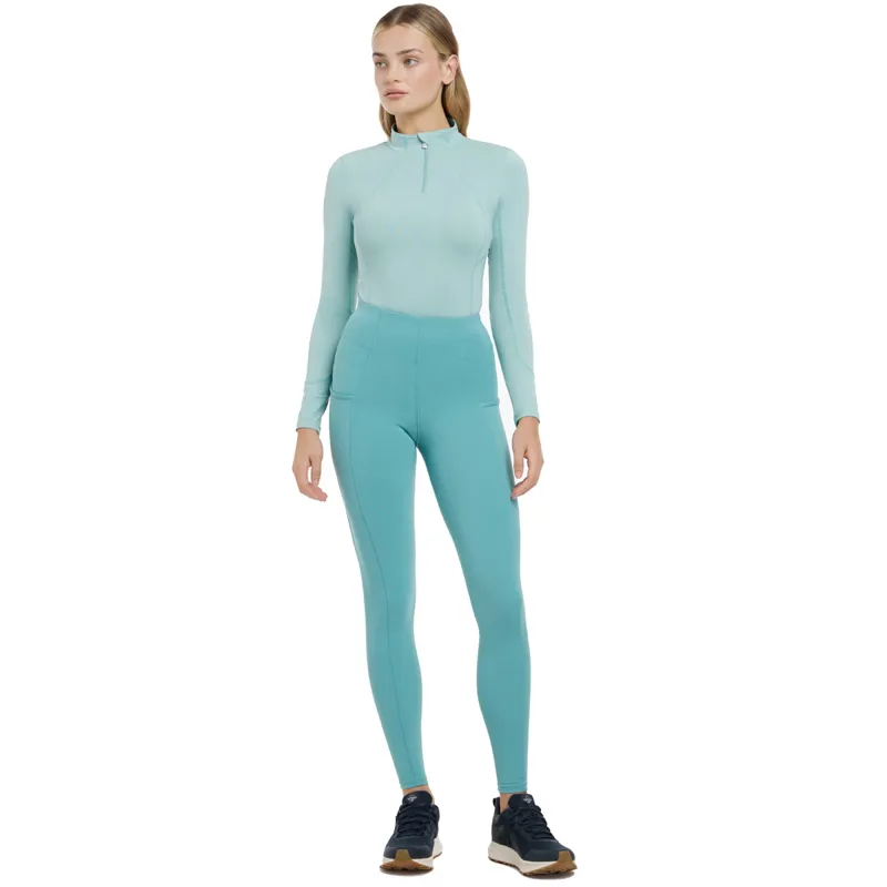 LeMieux Naomi Full Grip Pull On Riding Tights - Lagoon-3