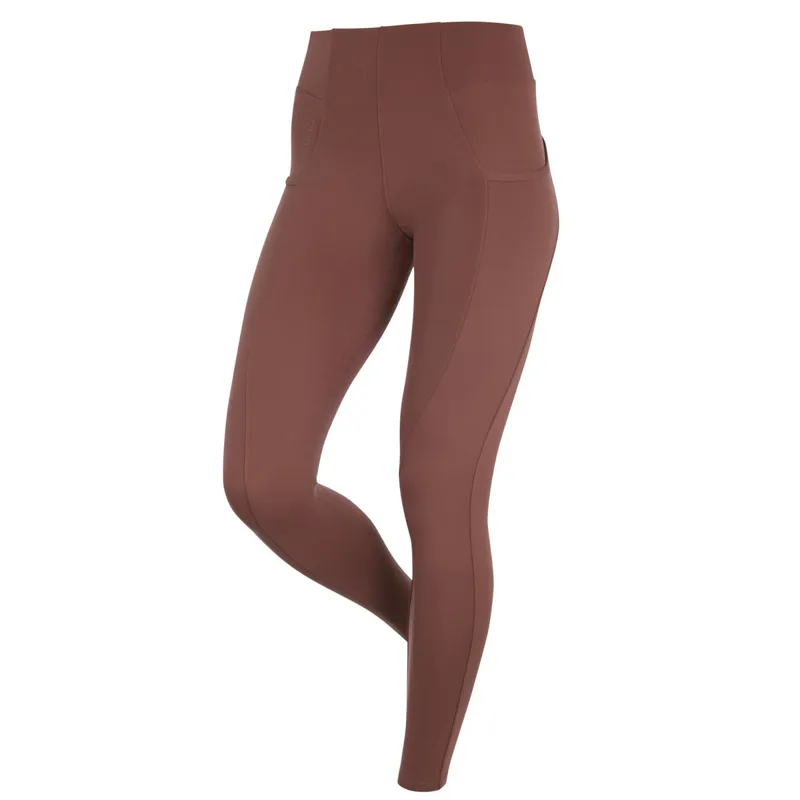 LeMieux Naomi Full Grip Pull On Riding Tights - Rosewood-1