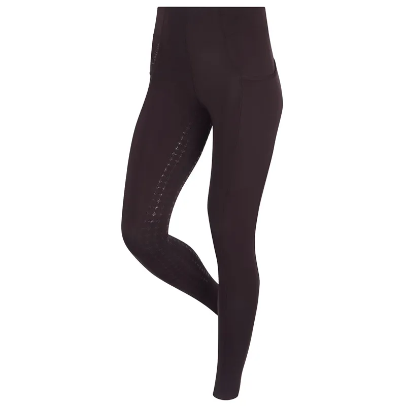 LeMieux Naomi Full Grip Pull On Riding Tights - Damson-3