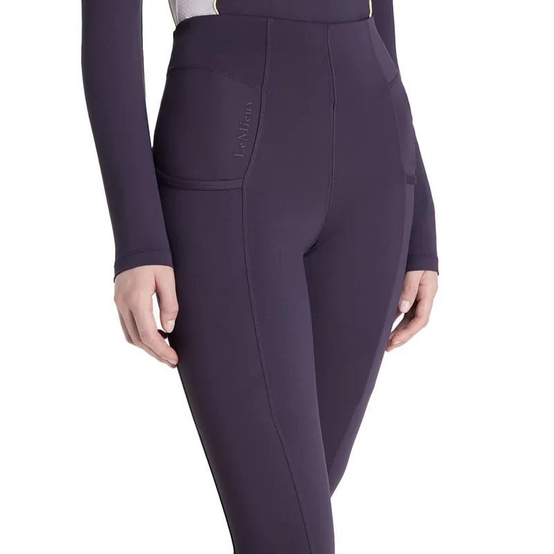 LeMieux Naomi Full Grip Pull On Riding Tights - Juniper-3