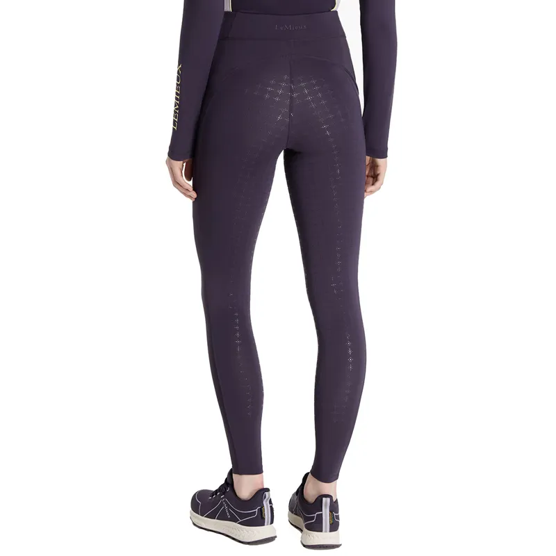 LeMieux Naomi Full Grip Pull On Riding Tights - Juniper-2