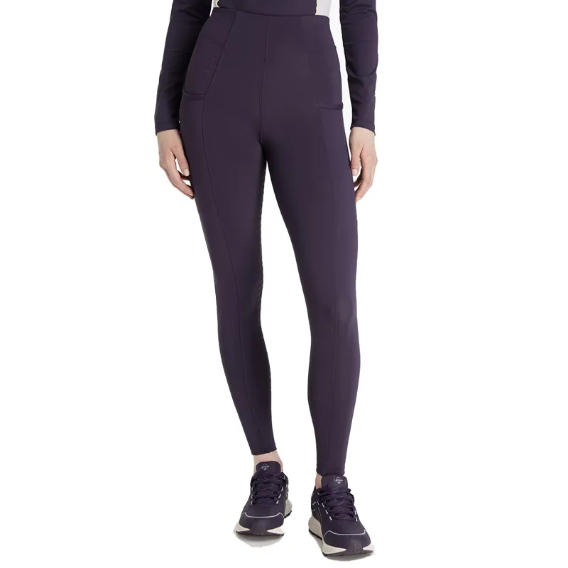 LeMieux Naomi Full Grip Pull On Riding Tights - Juniper