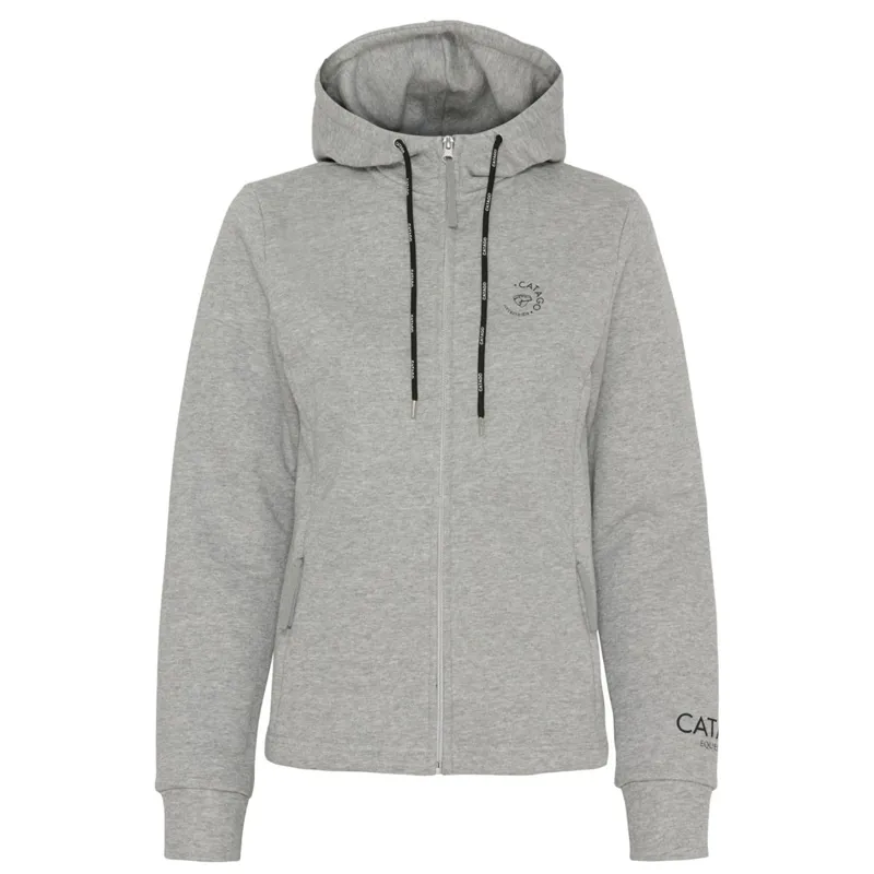Catago Natalie Ladies Zip Hoodie - Grey Melange