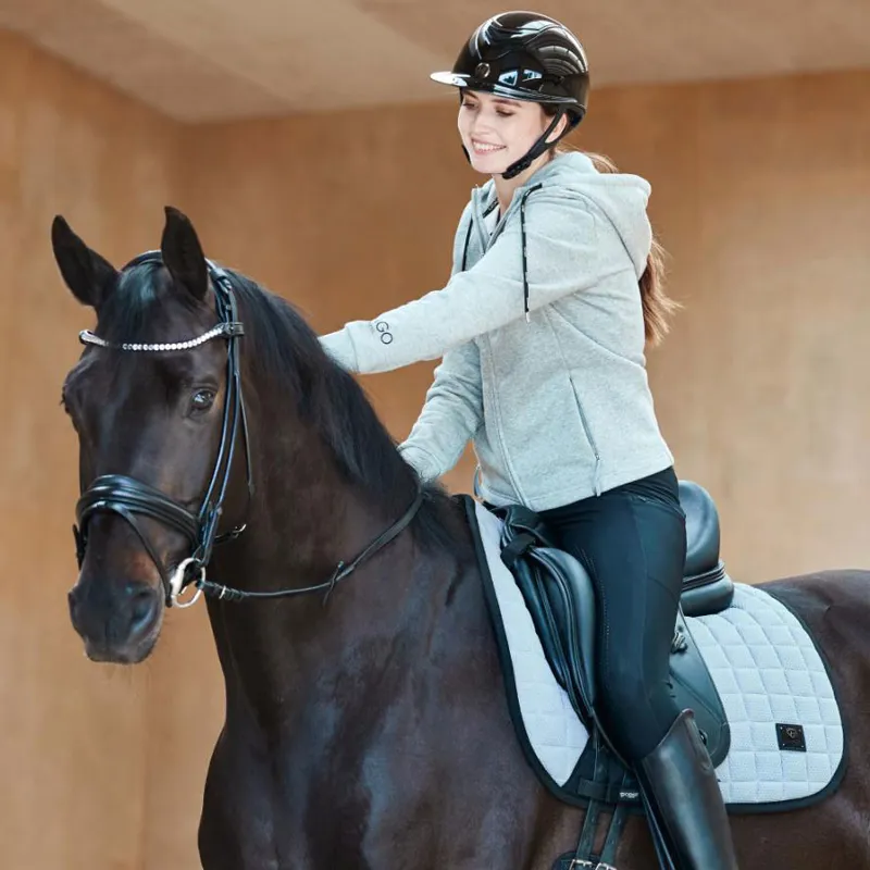 Catago Natalie Ladies Zip Hoodie - Grey Melange-1