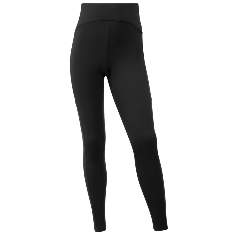 LeMieux Young Rider Nell Brushes Pull On Junior Riding Tights - Black-1