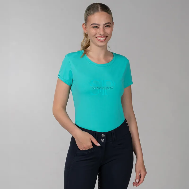 Schockemohle Nele Style Ladies T-Shirt - Sea Green-2