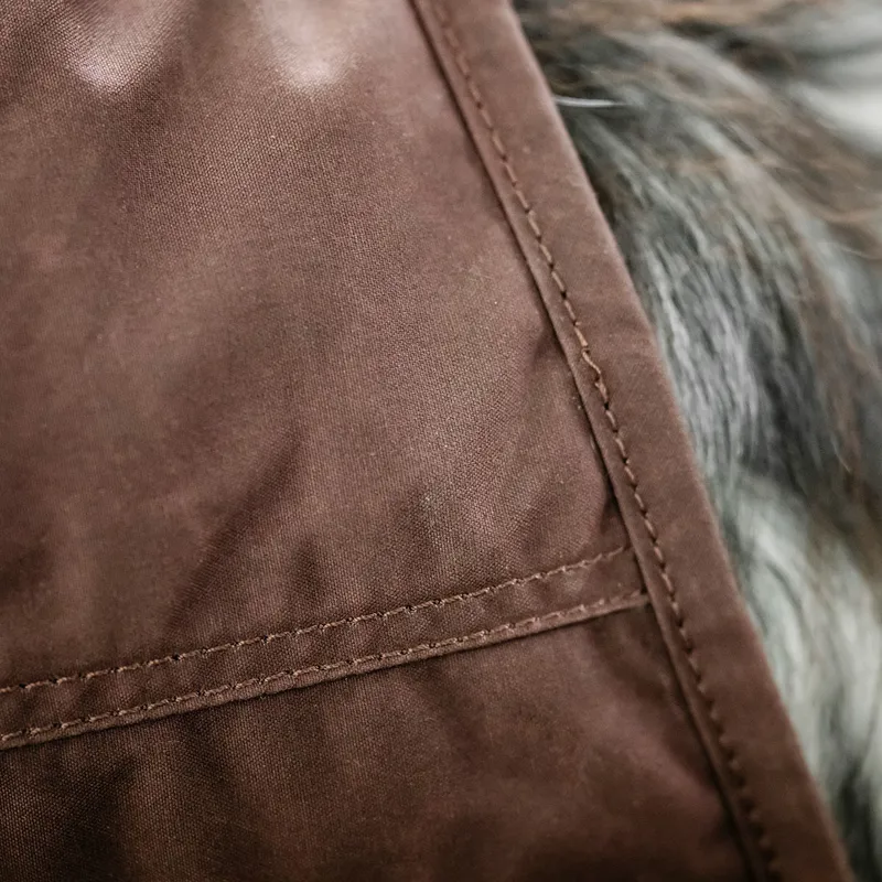 Horseware Newmarket Heritage Dog Coat - Brown/Witney Navy-8