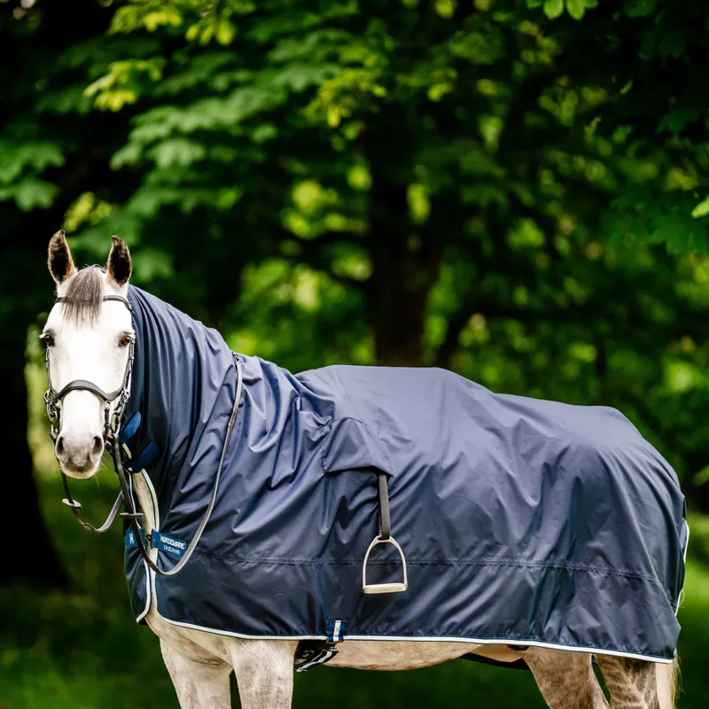Horseware Newmarket Rain Sheet Riding Rug - Witney Navy-7