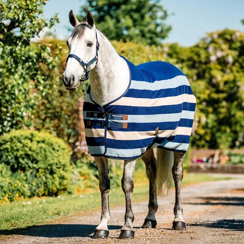 Horseware Newmarket Fleece Cooler Rug - Witney/Navy-1