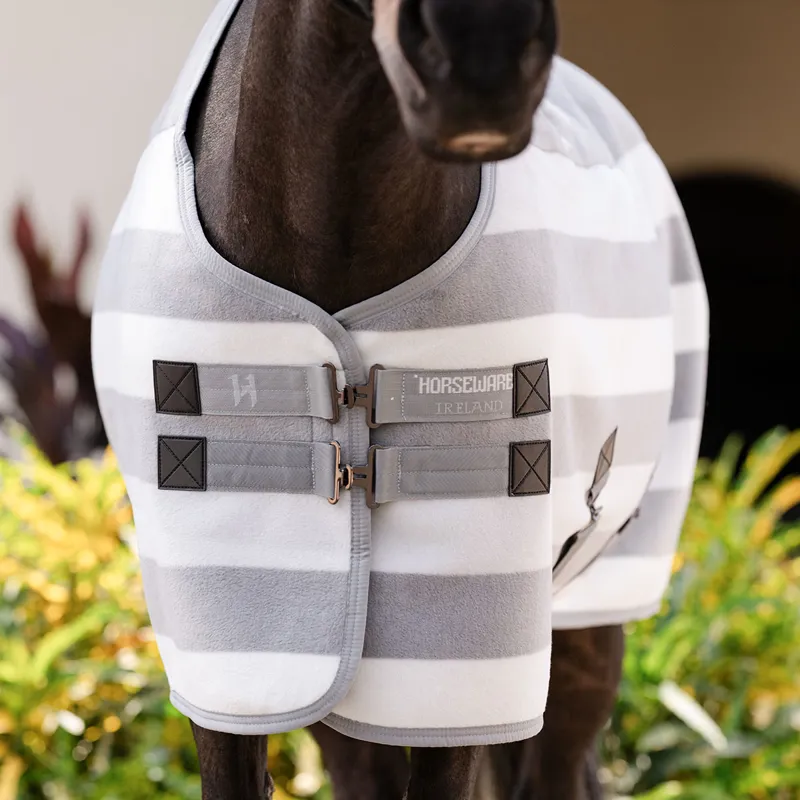 Horseware Newmarket Pony Fleece Cooler Rug - Witney/Charcoal-2