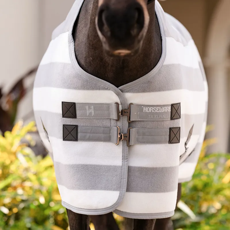 Horseware Newmarket Pony Fleece Cooler Rug - Witney/Charcoal-1