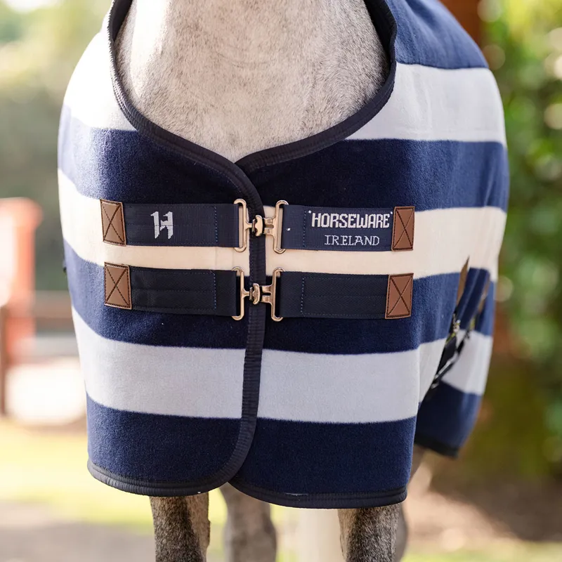 Horseware Newmarket Pony Fleece Cooler Rug - Witney/Navy-3