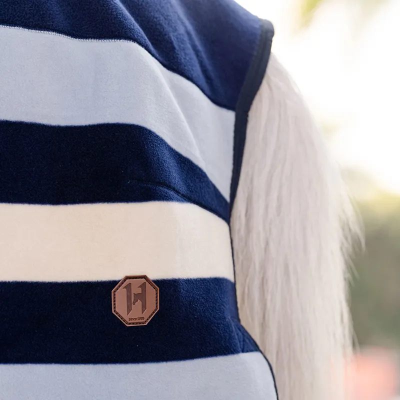 Horseware Newmarket Pony Fleece Cooler Rug - Witney/Navy-2