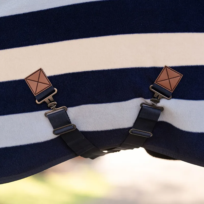 Horseware Newmarket Pony Fleece Cooler Rug - Witney/Navy-1