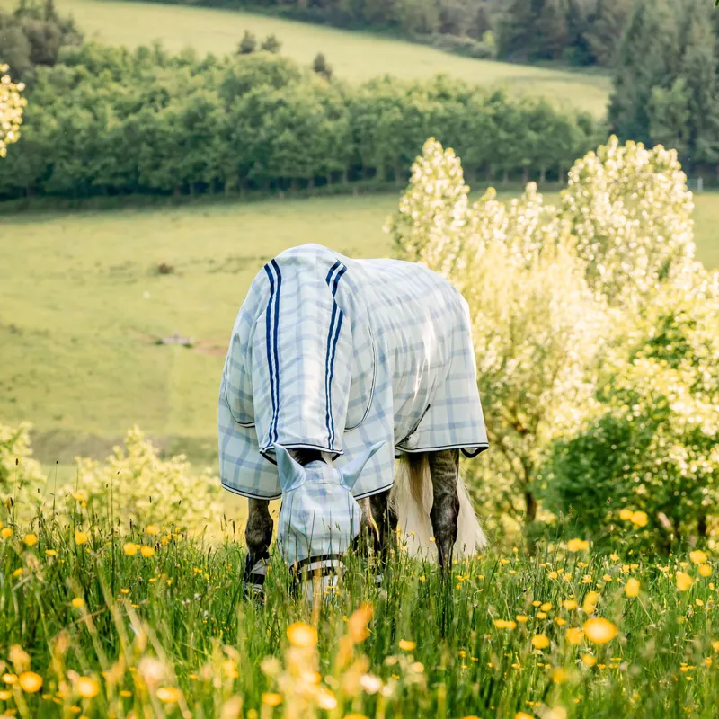 Horseware Newmarket Plus Detachable Neck Fly Sheet - Witney Navy-1