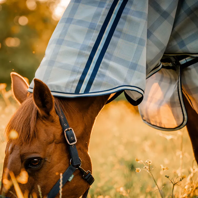 Horseware Newmarket Plus Detachable Neck Fly Sheet - Witney Navy-8