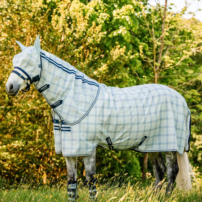 Horseware Newmarket Plus Detachable Neck Fly Sheet - Witney Navy-9
