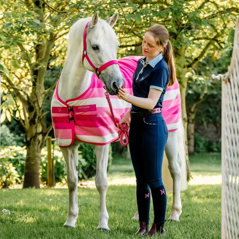 Horseware Newmarket Pony Fleece Cooler - Witney Pink-2