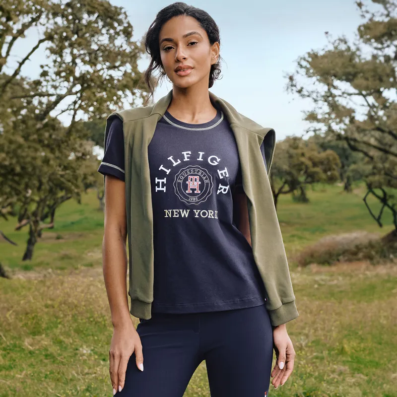 Tommy Hilfiger Newport Graphic Ladies T-Shirt - Desert Sky-5