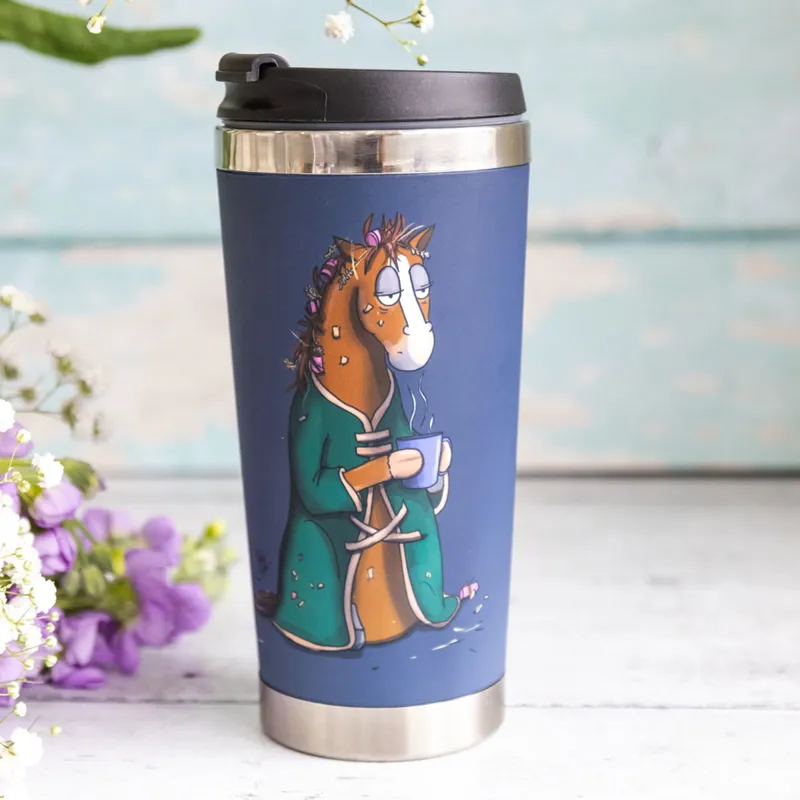 Emily Cole Travel Mug - Not A Morning Pony-1
