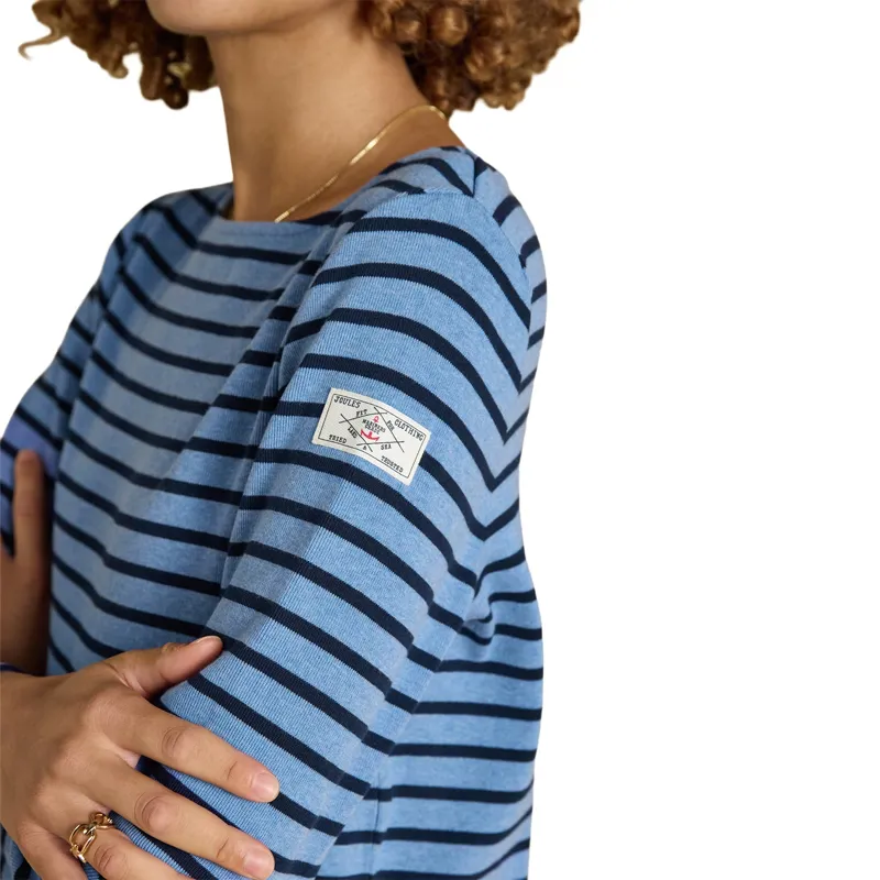 Joules Harbour Womens Long Sleeve Top - Blue Marl-6