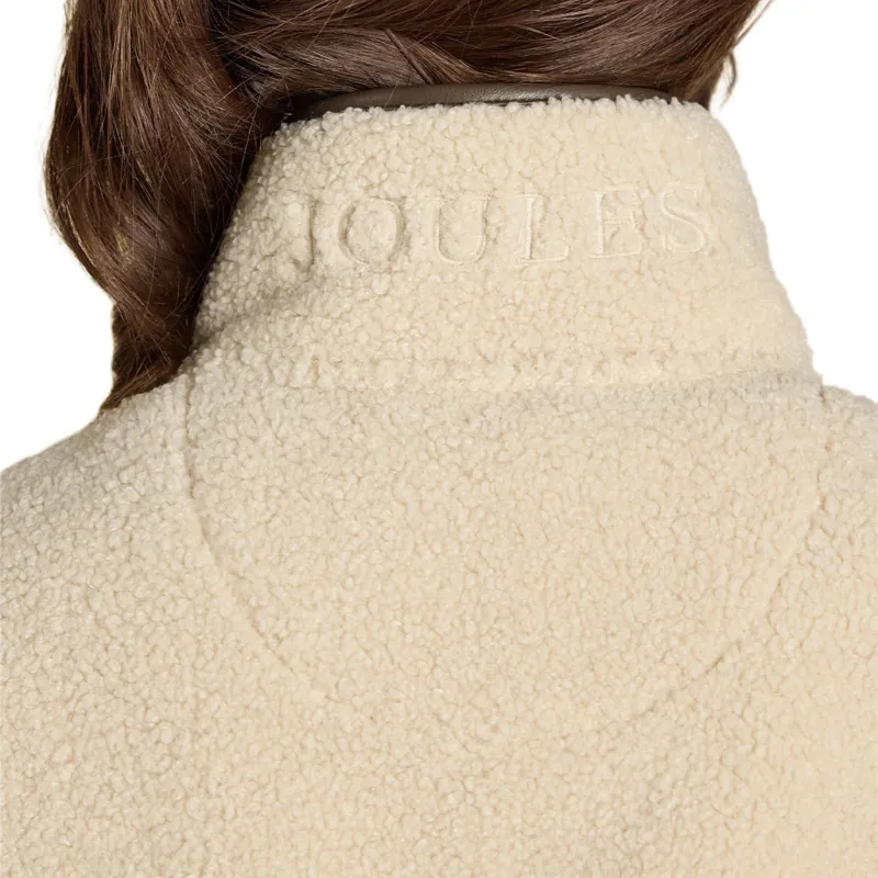 Joules Heritage Womens Borg Fleece Gilet - Cream-4