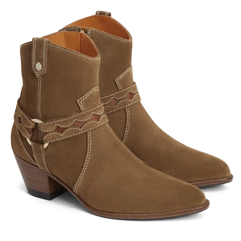 Fairfax and Favor Ohio Ankle Boots - Tan Suede