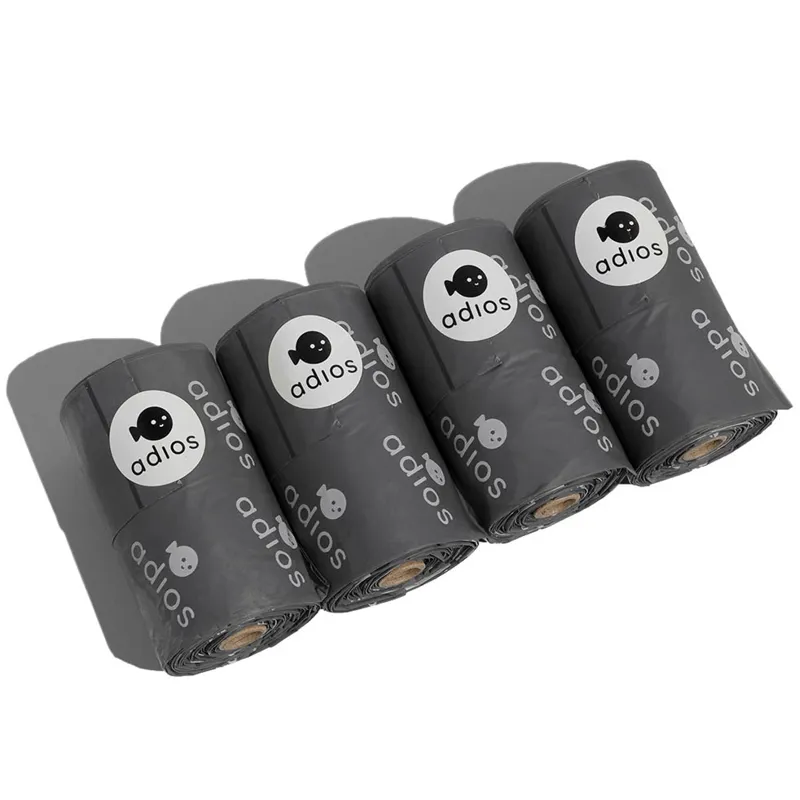 Adios Handle On a Roll Poo Bags - Grey