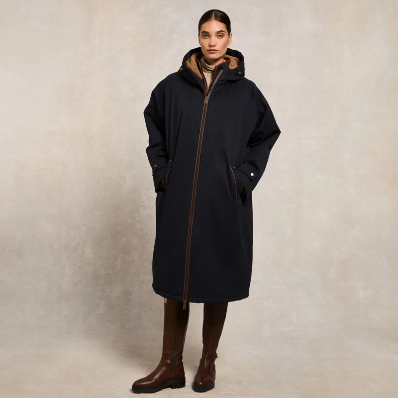 Holland Cooper One Size Waterproof Ladies Country Coat - Ink Navy