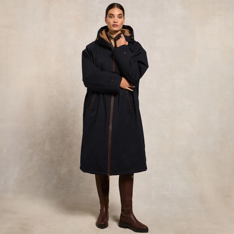 Holland Cooper One Size Waterproof Ladies Country Coat - Ink Navy-8